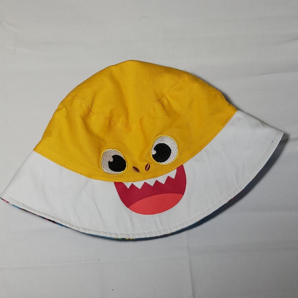 Pinkfong Children's Bucket Baby Shark Hat Yellow and White OSFM